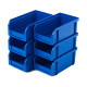 Пластиковый ящик Стелла-техник V-1-К6-синий , 180х200х140мм, комплект 6 штук