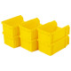 Пластиковый ящик Стелла-техник V-1-К6-желтый , 180х200х140мм, комплект 6 штук