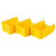 Пластиковый ящик Стелла-техник V-3-К3-желтый , 210х370х300мм, комплект 3 штуки