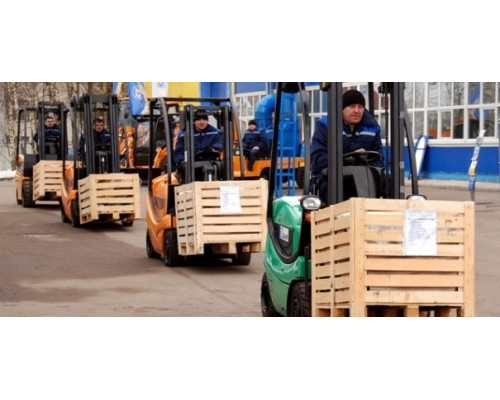 Вилочный электропогрузчик АМКОДОР Е12