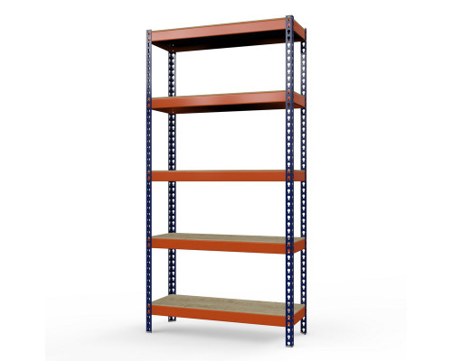 Стеллаж металлический Профи-Т 2500x1845x455 мм. Ярусы: фанера усил. 5 шт.