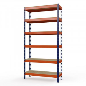 Стеллаж металлический Профи-Т 3000x1845x500 мм. Ярусы: фанера 6 шт.