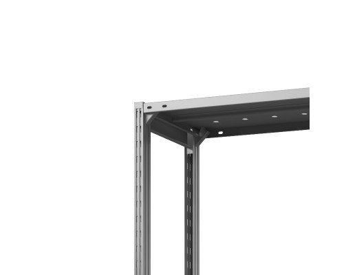 Стеллаж металлический ТСУ Универсал, 2500x760x400 мм. Полки: метал. перф.  5 шт.