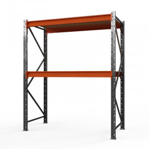 Стеллаж металлический Оптима, 2000x1250x785 мм. Ярусы: 2 шт. фанера