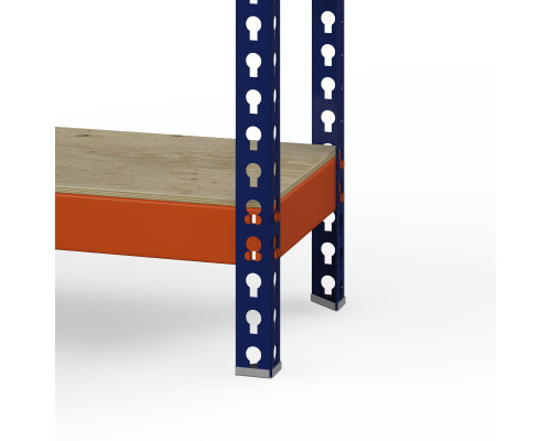 Стеллаж металлический Профи-Т 2000x1540x655 мм. Ярусы: фанера 4 шт.