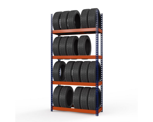 Стеллаж металлический Профи-Т для шин 2500x1540x500 мм. Ярусы:   4 шт.