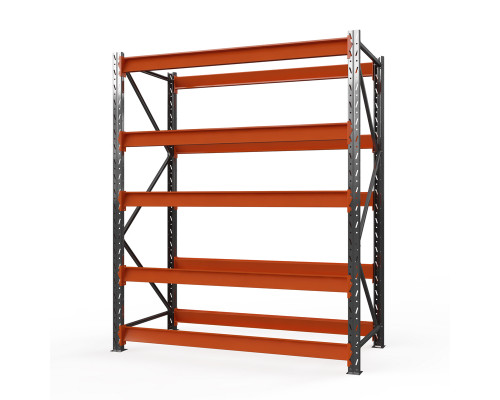 Стеллаж металлический Оптима, 2500x2500x785 мм. Ярусы: 5 шт. без настила