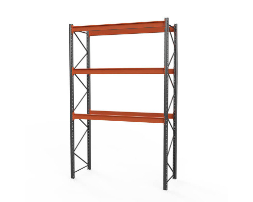 Стеллаж металлический паллетный (5000х2700х1100 мм), 3 яруса