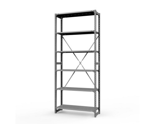 Стеллаж металлический ТСУ Универсал, 3000x760x600 мм. Полки: метал. перф.  6 шт.