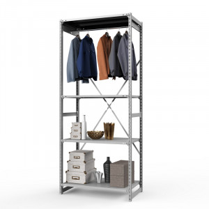 Стеллаж металлический ТСУ Универсал, 2500x1060x600 мм.Штанги: 1шт. Полки: метал. усил. 4 шт.