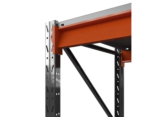 Стеллаж металлический Оптима, 3500x2500x785 мм. Ярусы: 5 шт. метал.