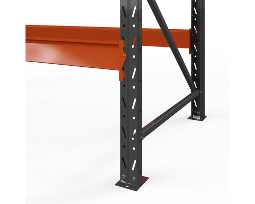 Стеллаж металлический Оптима, 2000x1530x785 мм. Ярусы: 2 шт. без настила