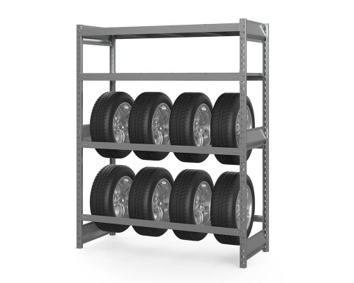Стеллаж грузовой СГ Ультра (2000х2100х600 мм) 4 яруса, без настила, для шин, дисков, колес