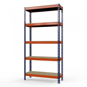 Стеллаж металлический Профи-Т 3000x1845x455 мм. Ярусы: фанера усил. 5 шт.