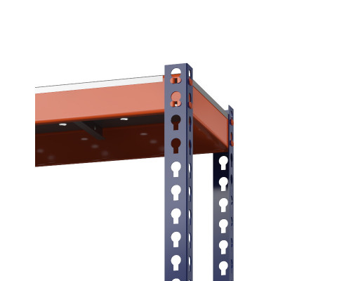 Стеллаж металлический Профи-Т 3000x1240x500 мм. Ярусы: оцинк. мет. перф. усил. 6 шт.