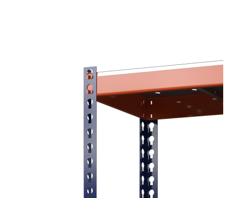 Стеллаж металлический Профи-Т 2500x1845x770 мм. Ярусы: оцинк. мет. перф.  5 шт.