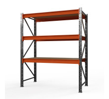 Стеллаж металлический Оптима, 3000x2500x785 мм. Ярусы: 3 шт. фанера