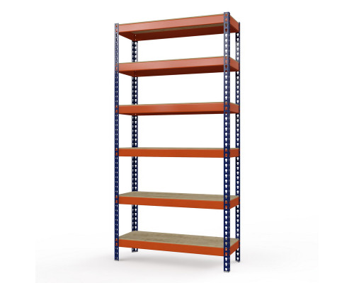 Стеллаж металлический Профи-Т 3000x1845x655 мм. Ярусы: фанера усил. 6 шт.