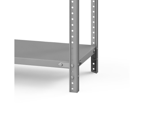 Стеллаж металлический ТС Лайт, 1000x1000x500 мм. Полки: 2 шт. метал.