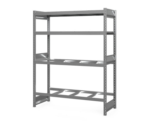 Стеллаж грузовой СГ Ультра (2500х1500х1000 мм) 4 яруса, без настила, для шин, дисков, колес