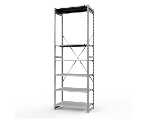 Стеллаж металлический ТСУ Универсал, 3000x1060x600 мм.Штанги: 1шт. Полки: метал. перф. 6 шт.