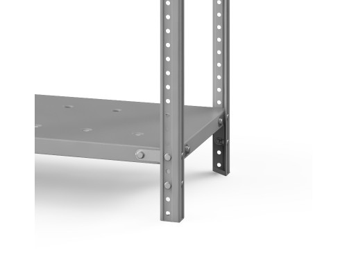 Стеллаж металлический ТС Лайт, 2200x700x400 мм. Полки: 4 шт. метал. перф.