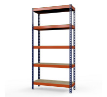 Стеллаж металлический Профи-Т 2500x1240x655 мм. Ярусы: фанера 5 шт.