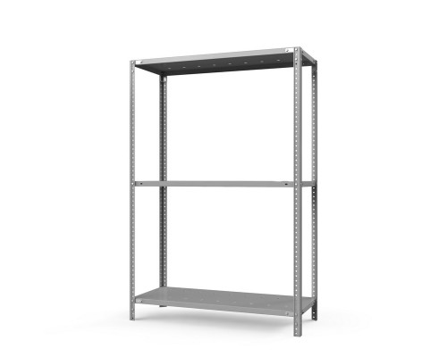 Стеллаж металлический ТС Лайт, 1500x700x400 мм. Полки: 3 шт. метал. перф.