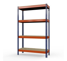 Стеллаж металлический Профи-Т 2500x1845x455 мм. Ярусы: фанера 4 шт.