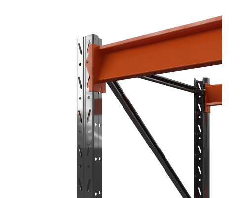 Стеллаж металлический Оптима, 3500x2500x785 мм. Ярусы: 3 шт. без настила