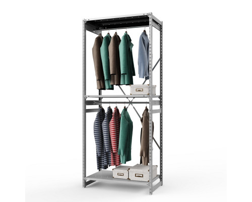 Стеллаж металлический ТСУ Универсал, 2500x1060x500 мм.Штанги: 2шт. Полки: метал. усил. перф. 3 шт.