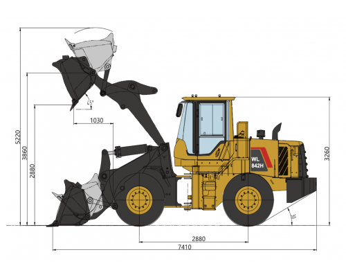 Фронтальный погрузчик WL842H