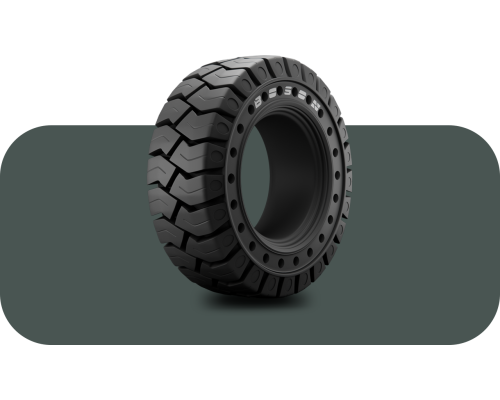 18X7-8 BOSON Premium 24H w/aperture SOLID (SH) без бурта — цельнолитая шина для вилочного погрузчика